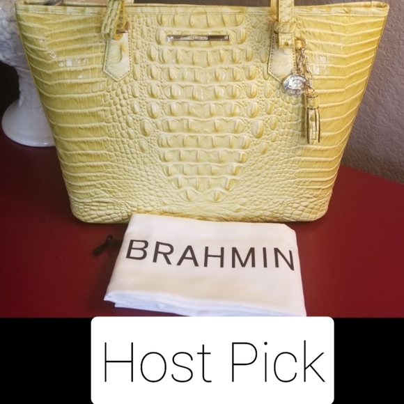 Brahmin Lemonade Medium Asher &  Wallet Set - Picture 2 of 16